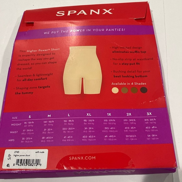 SPANX Higher Power Short in Soft Nude NWT - Picture 5 of 11